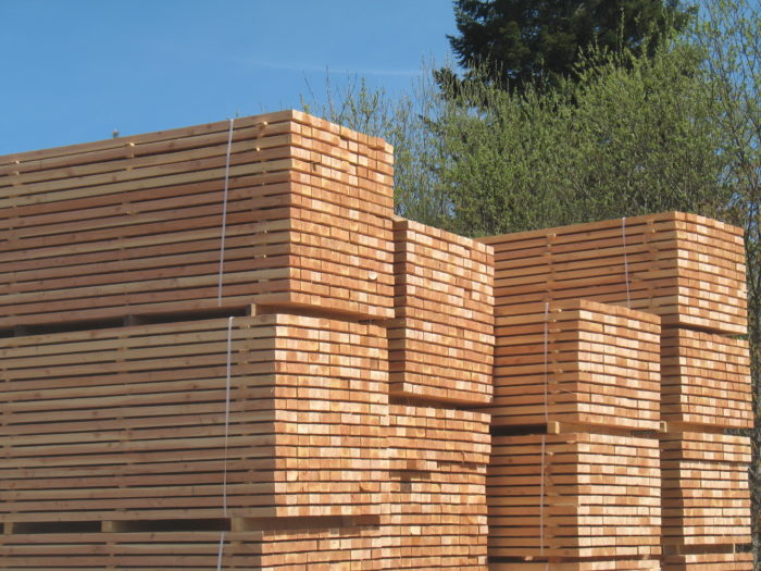 Bois prêt à l'export